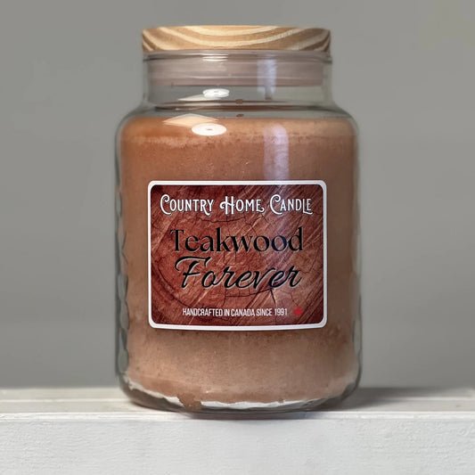 Teakwood Forever - Large Jar - Country Home Candle
