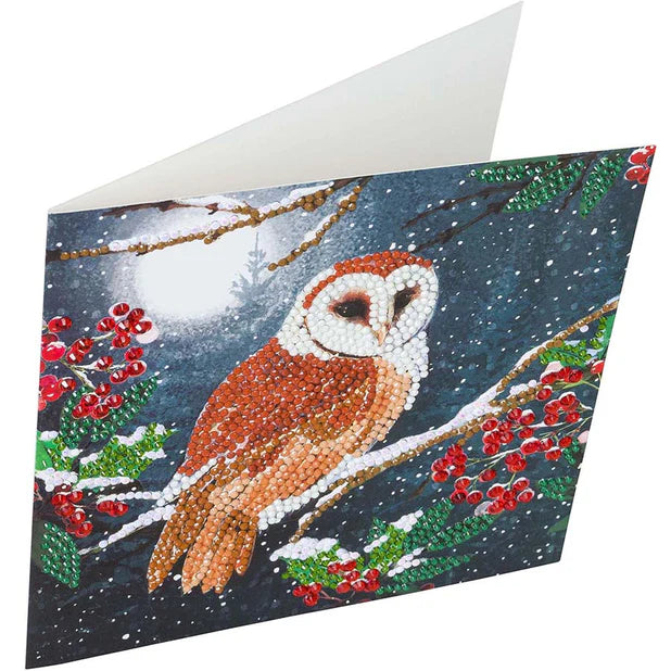 Crystal Art Card Kit - Barn Owl - Craft Kit