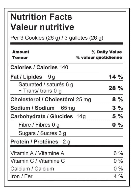 Shortbread Cookie - Maple - Sprucewood Homemade Cookie Co.