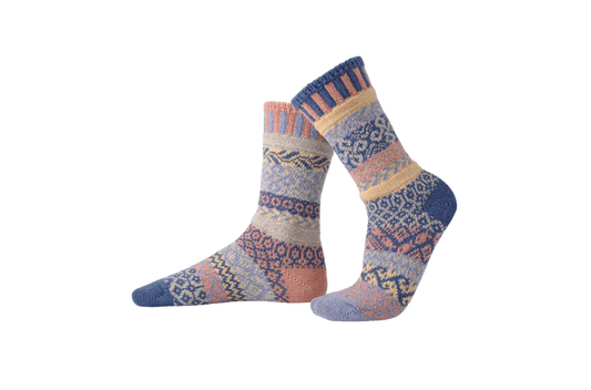 Mirage - Medium - Mismatched Crew Socks - Solmate Socks