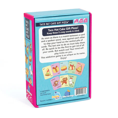 Taco, Hat, Cake, Gift, Pizza - Card Game