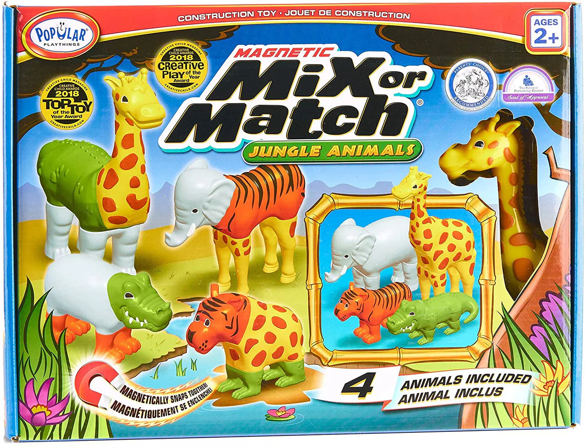 Magnetic Mix or Match Jungle Animals - Ages 2+