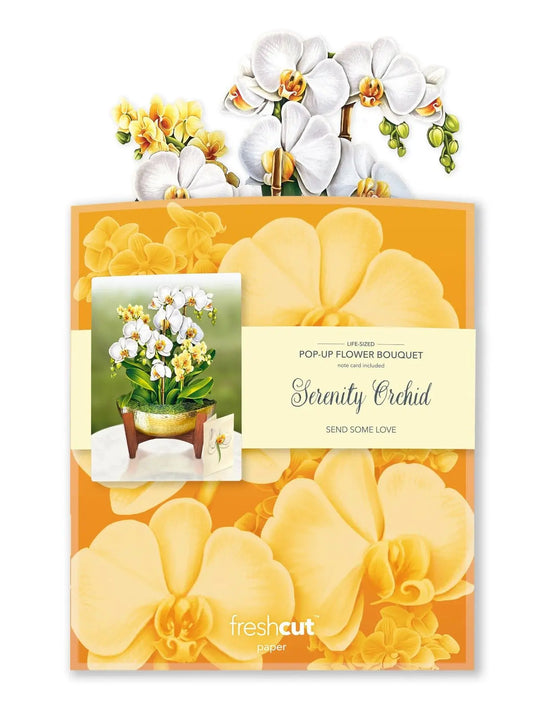 Flower Bouquet Popup Card - Serenity Orchid - Fresh Cut