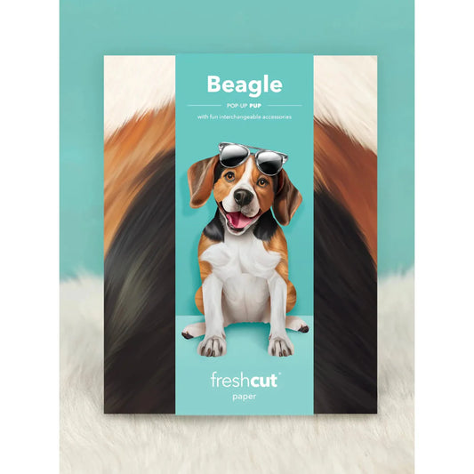 Pop up Pup Card - Beagle - Fresh Cut