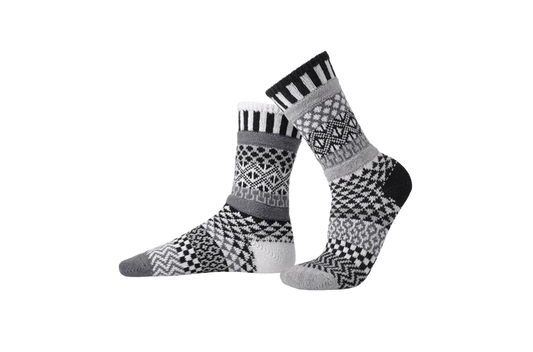 Midnight - Small - Mismatched Crew Socks - Solmate Socks