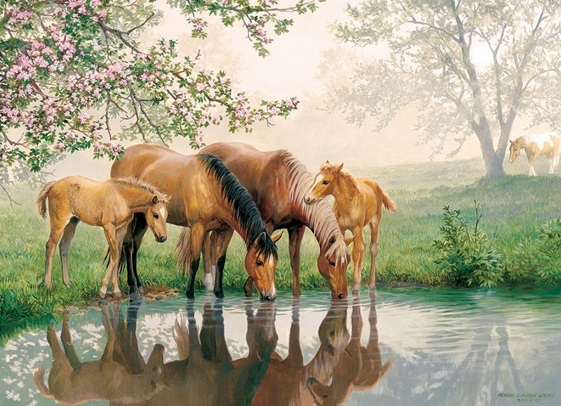 Horse Family - Family Pieces - 350 piece Cobble Hill Puzzle