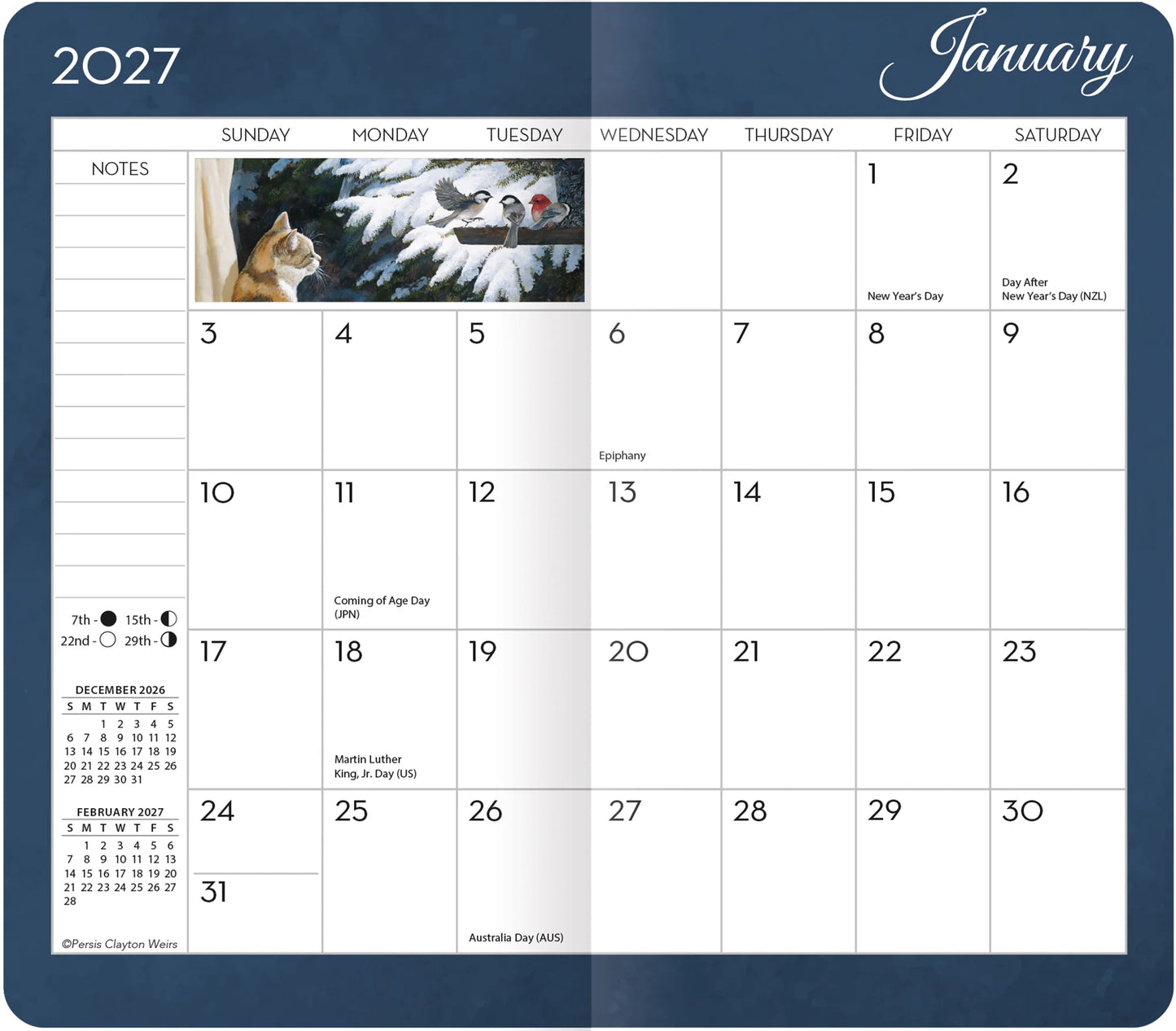 Lang Two Year Pocket Planner - Love of Cats - Persis Clayton Weirs